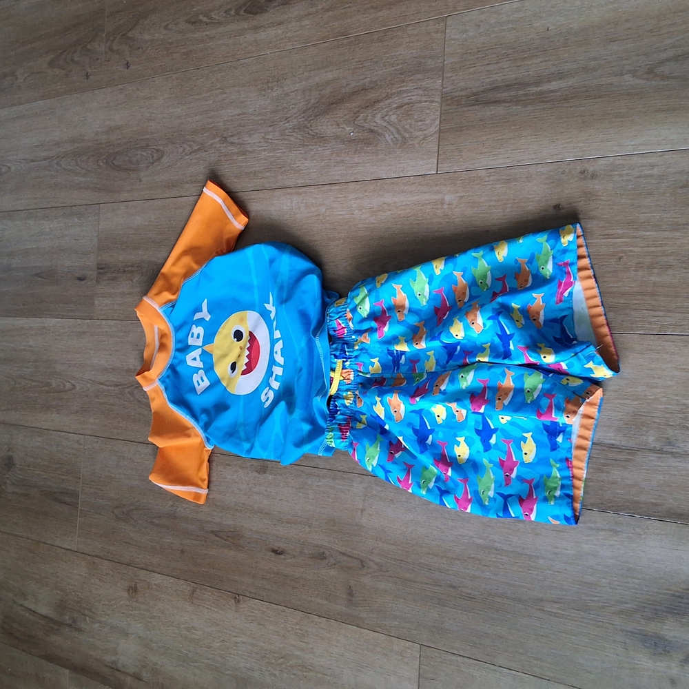 Baby Shark Swim Set in Blue and Orange
